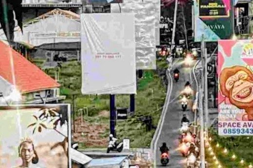 Reklame Bodong Tambah Menjamur di Bali, Pejabat Tutup Mata?