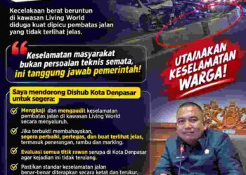 Kecelakaan Beruntun di Living World, Ngurah Aryawan: Jangan Tunggu Korban Berikutnya