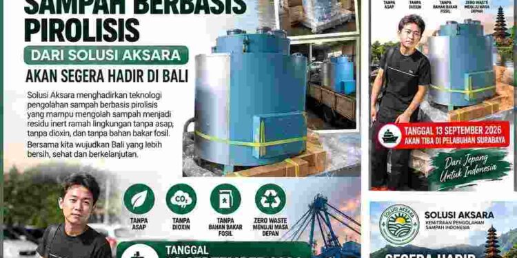 Made Hiroki Bawa Teknologi Pirolisis dari Jepang ke Bali, Gubernur Bali Ditantang Buka Ruang Uji