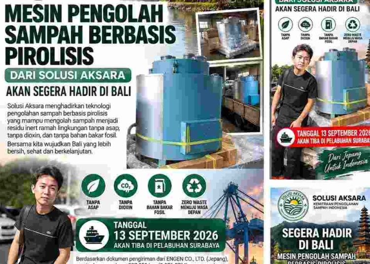 Made Hiroki Bawa Teknologi Pirolisis dari Jepang ke Bali, Gubernur Bali Ditantang Buka Ruang Uji